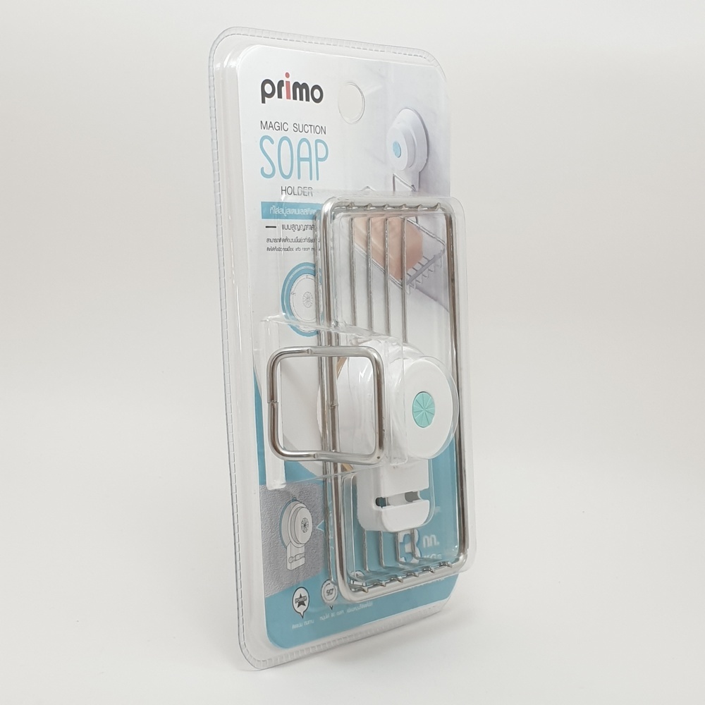 Primo ที่ใส่สบู่สเตนเลส แบบติดผนังสูญญากาศ รุ่น SM-1622 สีโครเมี่ยม