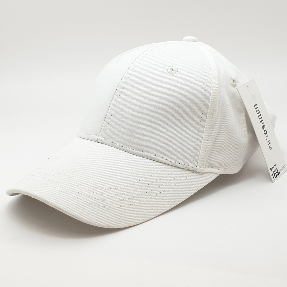 USUPSO หมวกแก๊ป decorative baseball สีขาว