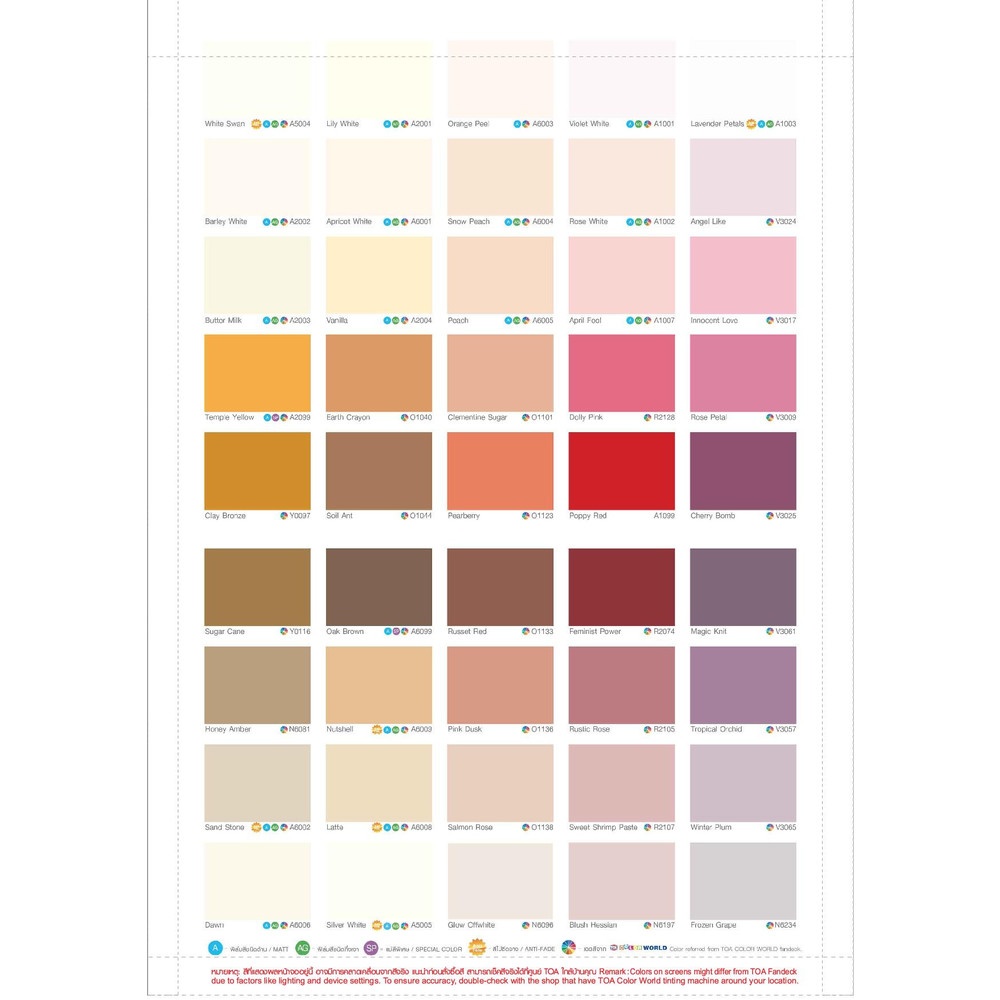 โฟร์ซีซันส์ สีน้ำด้าน ภายนอก #A5001 5 กล สีเพิร์ลไวท์