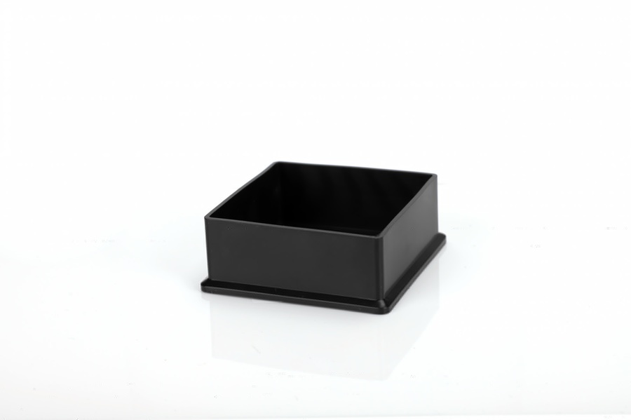 TORSTEN พลาสติกรองขาโต๊ะสี่เหลี่ยม (สวมนอก) รุ่น 1XY-008-3/0 ขนาด 3” แพ็ค 2 ชิ้น สีดำ