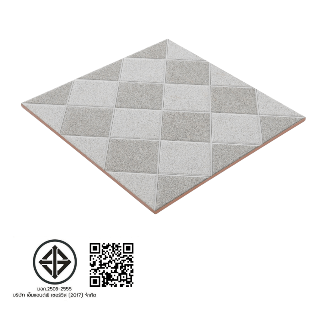 Marbella กระเบื้องเซรามิคปูพื้น 30X30 ซม. ฟูลบล็อค-เกรย์ ZX215 Matt (17P)