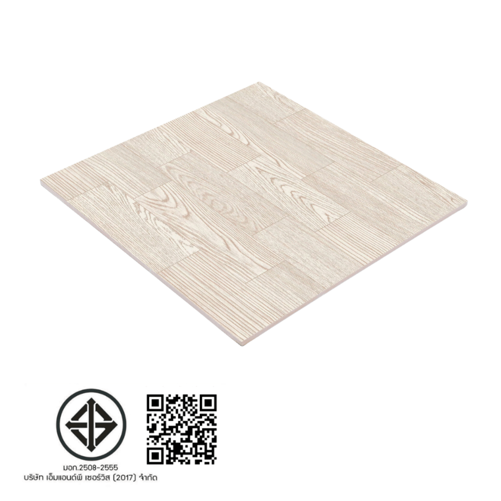 Marbella กระเบื้องเซรามิคปูพื้น 40X40 ซม. รุ่น ไม้บาเก้ JM2312 Satin (12P)