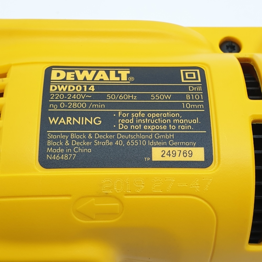 DEWALT สว่านไฟฟ้า 10มม. 550W รุ่น DWD014-B1