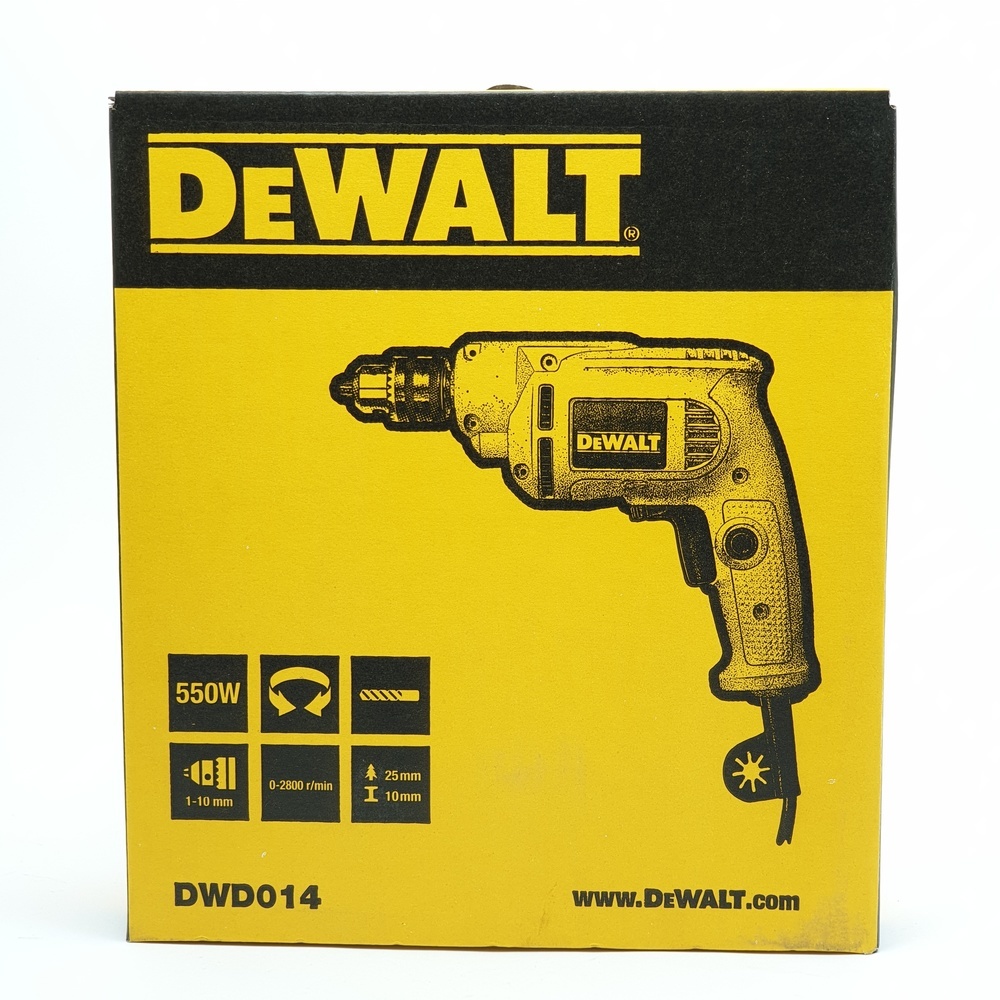 DEWALT สว่านไฟฟ้า 10มม. 550W รุ่น DWD014-B1