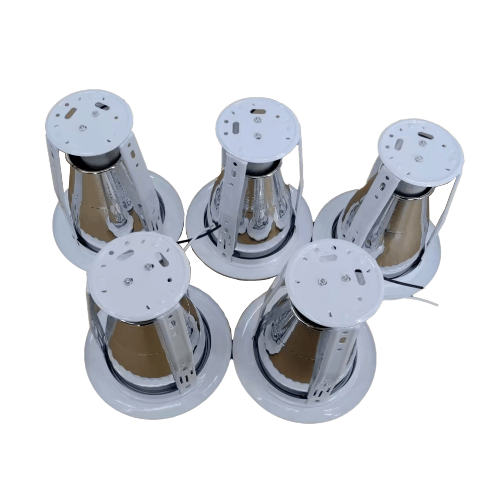 V.E.G. โคมดาวน์ไลท์แบบฝังฝ้าหน้ากลม ขอบขาว 4 นิ้ว E27 รุ่น A4002W-5 Pack 5 Pcs