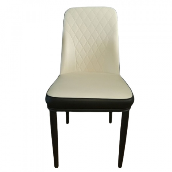 PULITO เก้าอี้ หุ้ม PU รุ่น LYS-84 ขนาด 48x45x89 ซม. สีเบจ-ดำ