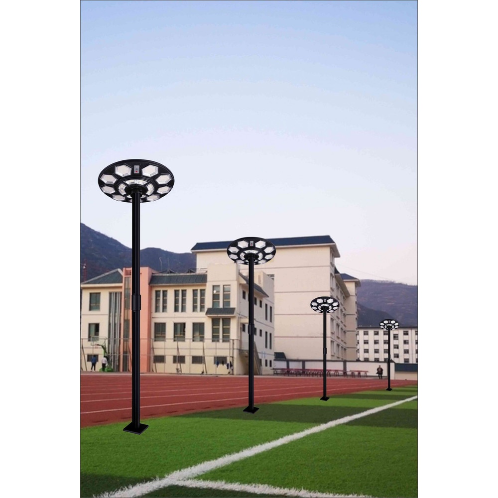 EILON โคมไฟสนาม UFO โซลาร์เซลล์ 200W รุ่น ETYN-TYD-SJ200W แสงเดย์ไลท์ สีดำ (เฉพาะตัวโคม)