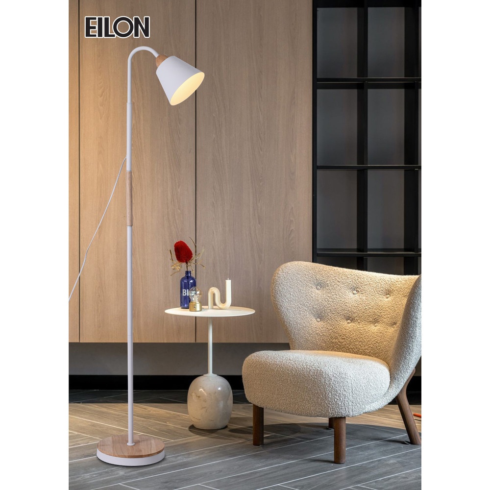 EILON โคมไฟตั้งพื้นโมเดิร์น รุ่น Zali S3002F สีขาว