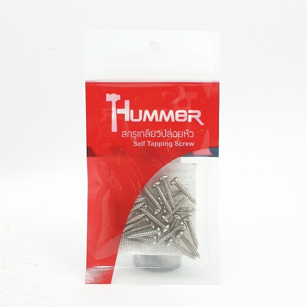 HUMMER สกรูเกลียวปล่อยหัว P-HM634 ขนาด 6X3/4" (25ตัว/แพ็ค)