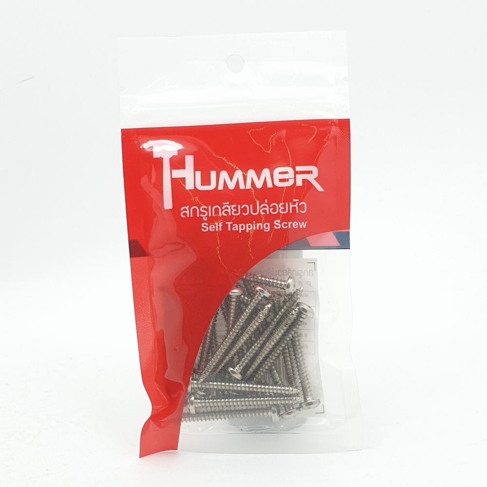 HUMMER สกรูเกลียวปล่อยหัว P-HM7112 ขนาด 7X1.1/2" (25ตัว/แพ็ค)