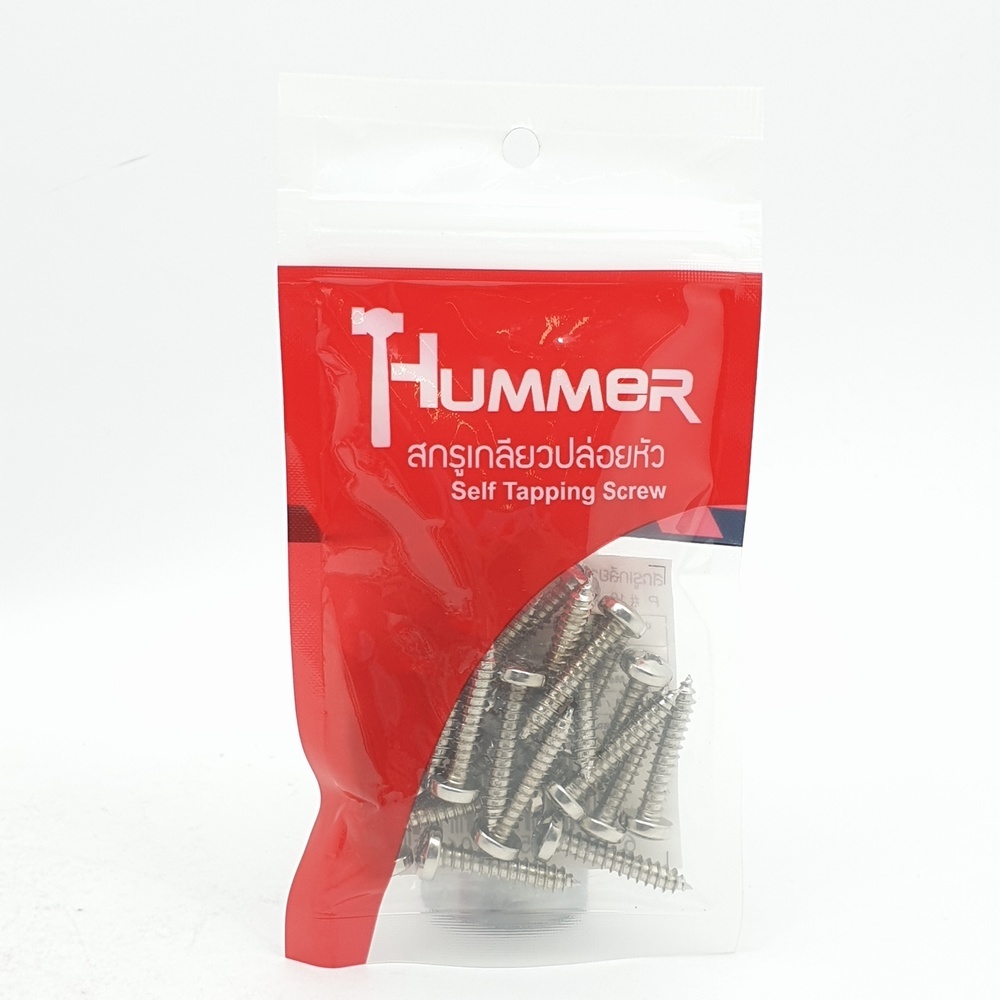 HUMMER สกรูเกลียวปล่อยหัว P-HM1010 ขนาด 10X1" (25ตัว/แพ็ค)