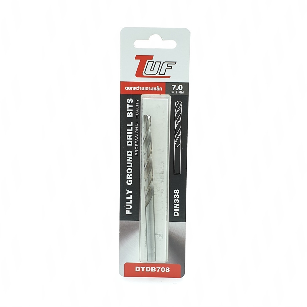 ดอกสว่านเจาะเหล็ก (มาตรฐานDIN338) รุ่น DTDB708 7.0mm
