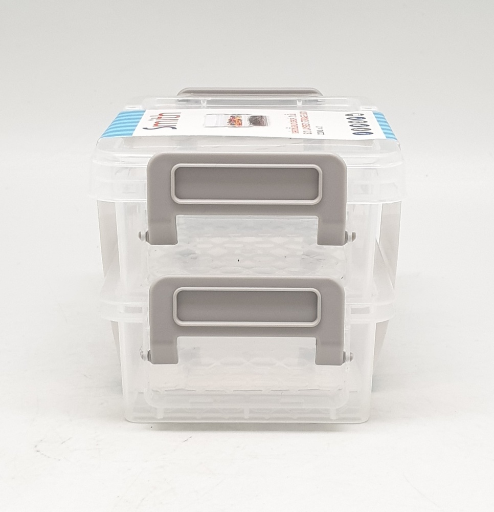 SMITH กล่องชั้นอเนกประสงค์ 2 ชั้น ขนาด 12.2x8.2x7.5ซม. รุ่น TG54865 สีใส