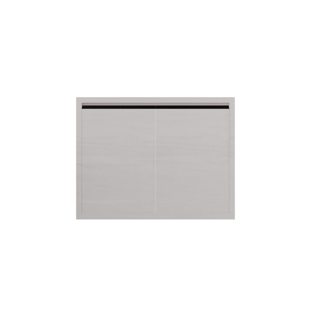 MJ บานซิงค์คู่ทึบตรง ขนาด 80x60 ซม. รุ่น HG-S608 - WW สีไวท์วู๊ด