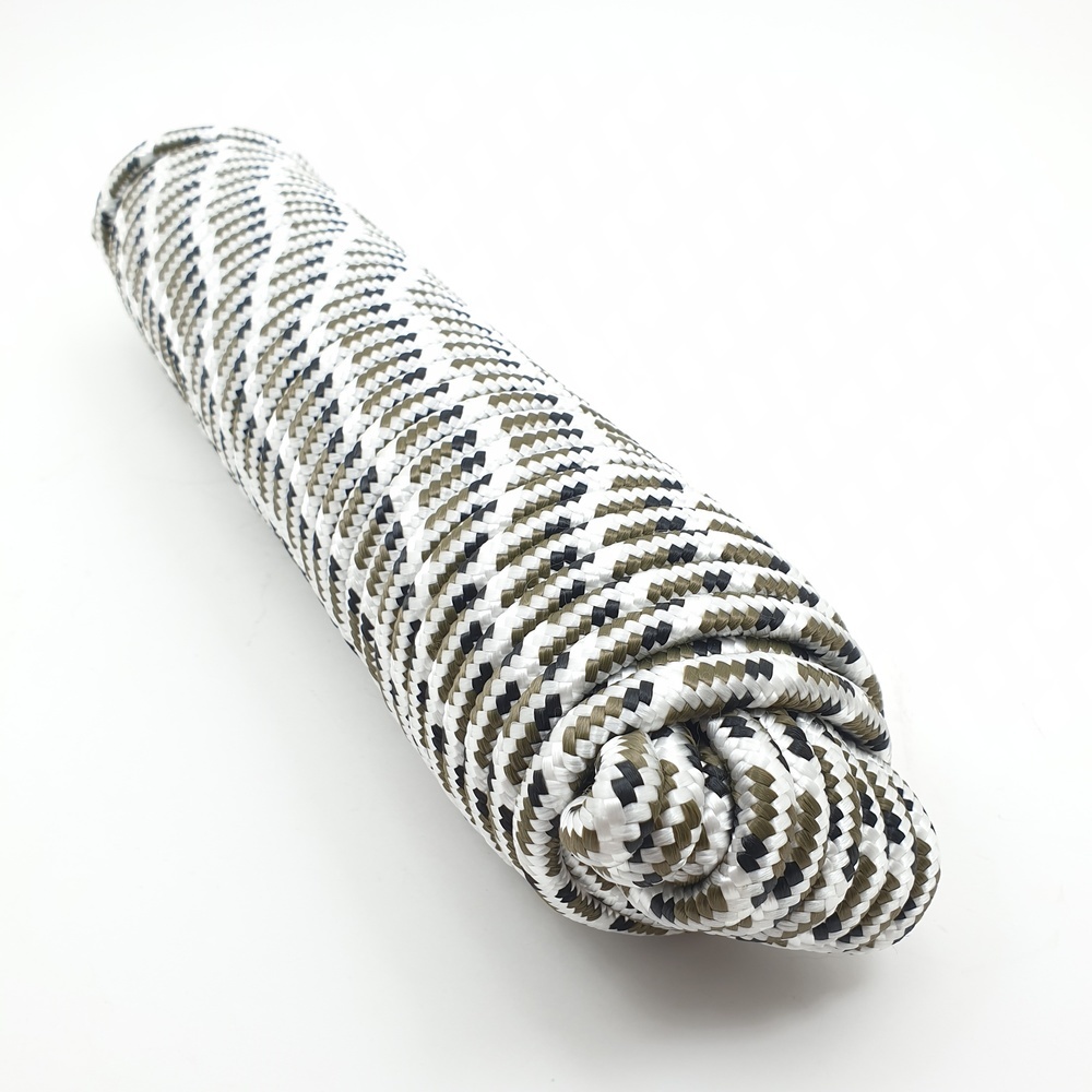 เชือกถักพีพี 3/8"x25 M ลายพรางภูเขาหิมะ