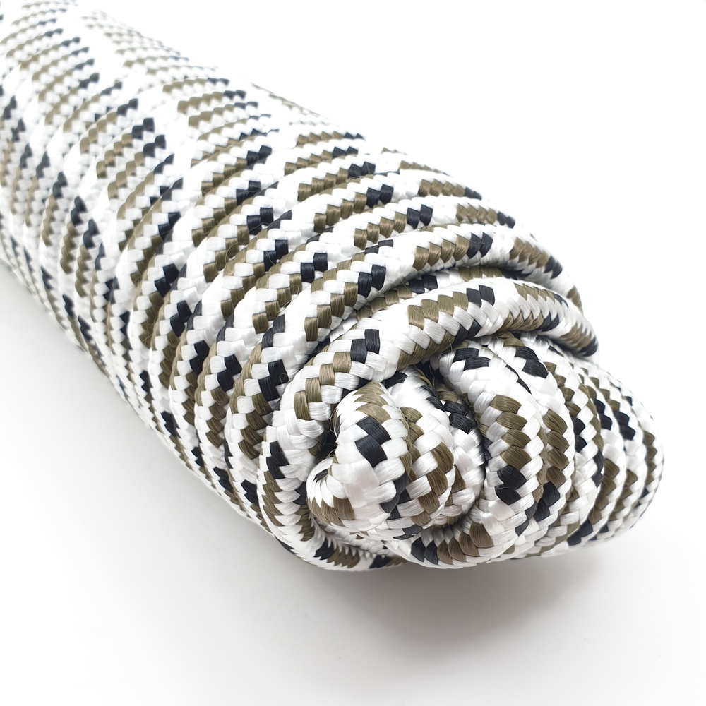 เชือกถักพีพี 3/8"x25 M ลายพรางภูเขาหิมะ