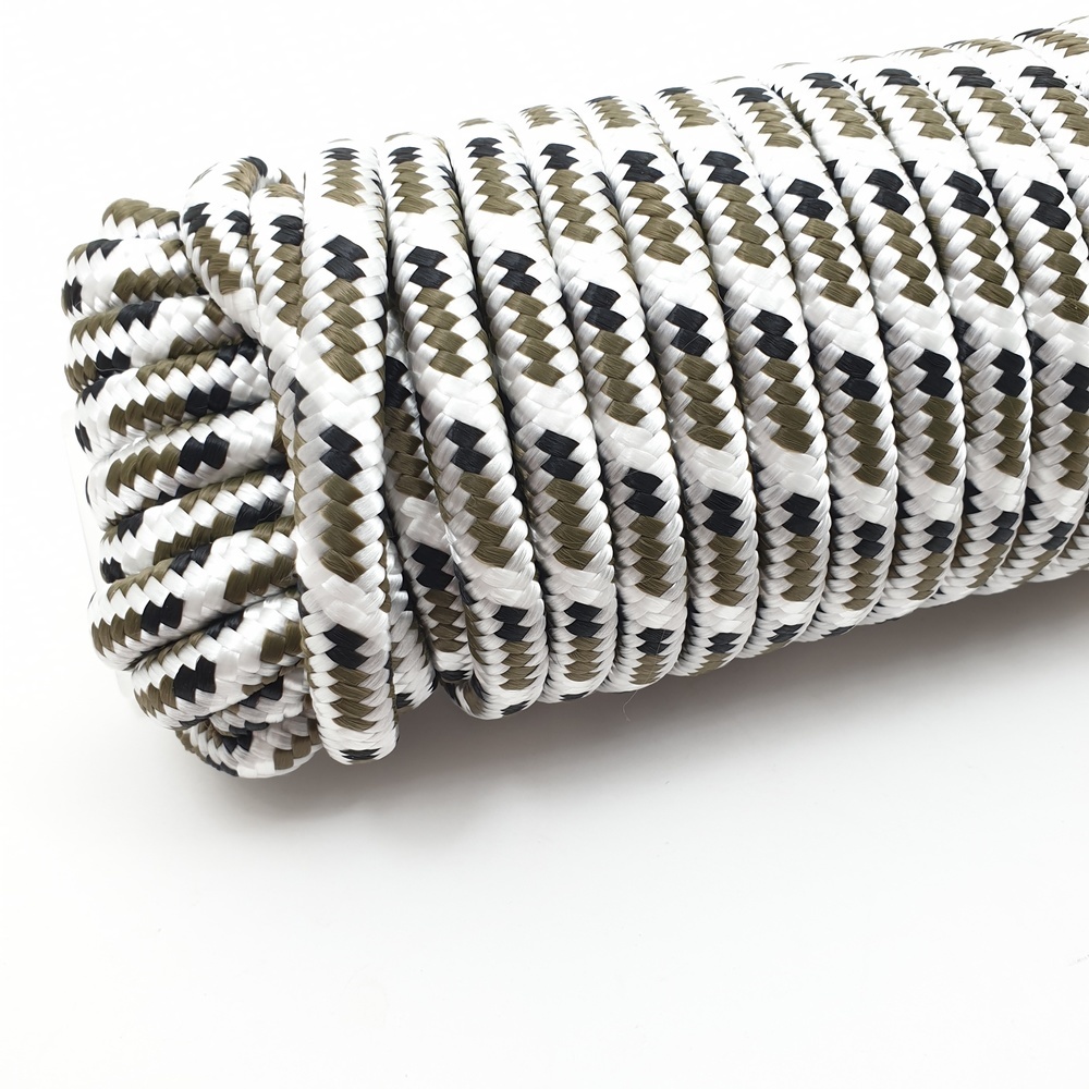 เชือกถักพีพี 3/8"x25 M ลายพรางภูเขาหิมะ
