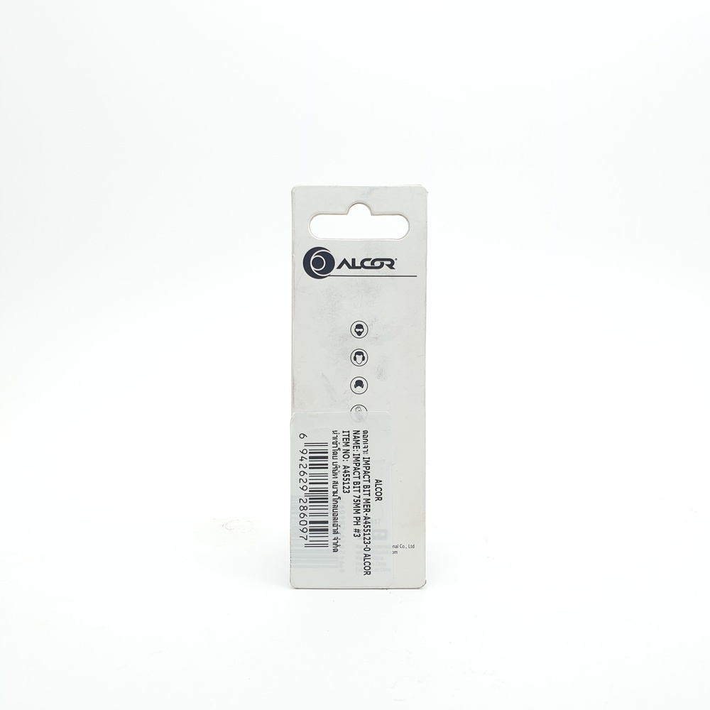 ALCOR ชุดดอกไขควงกระแทก หัวแฉก รุ่น A455123 75MM.