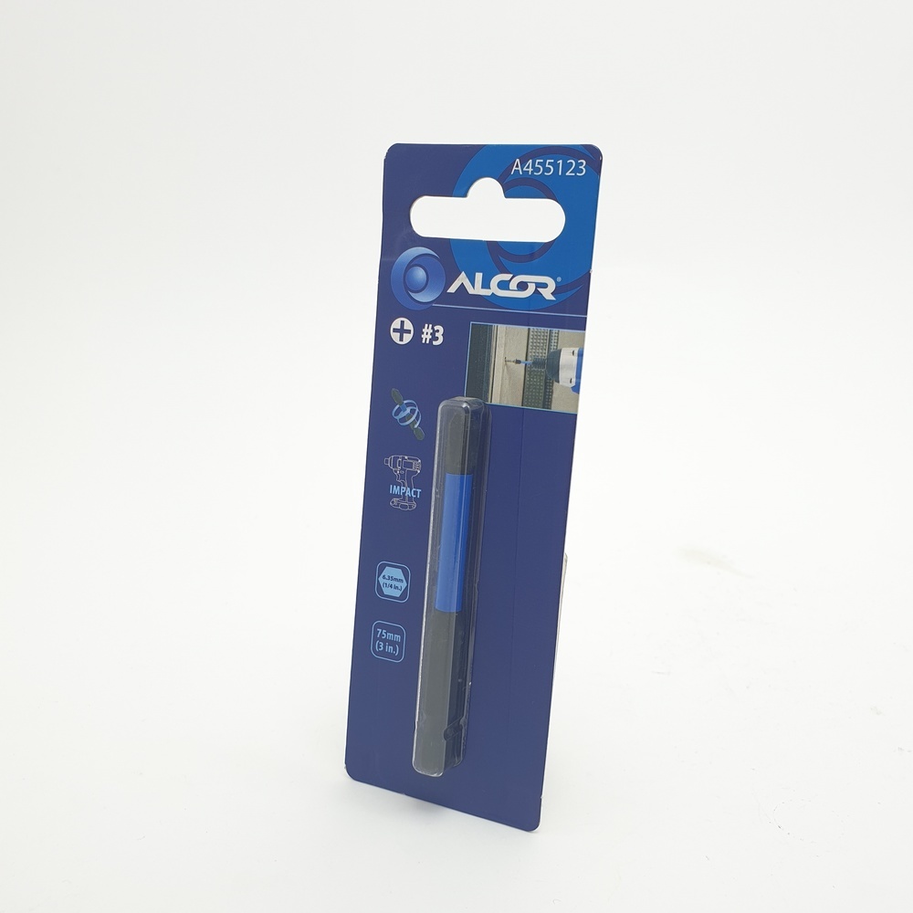 ALCOR ชุดดอกไขควงกระแทก หัวแฉก รุ่น A455123 75MM.
