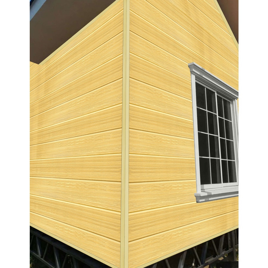 GREAT WOOD ตัวจบมุมนอกอะลูมิเนียม รุ่นPJ01 3.3x3.3x300 ซม. สีวอลนัทอ่อน