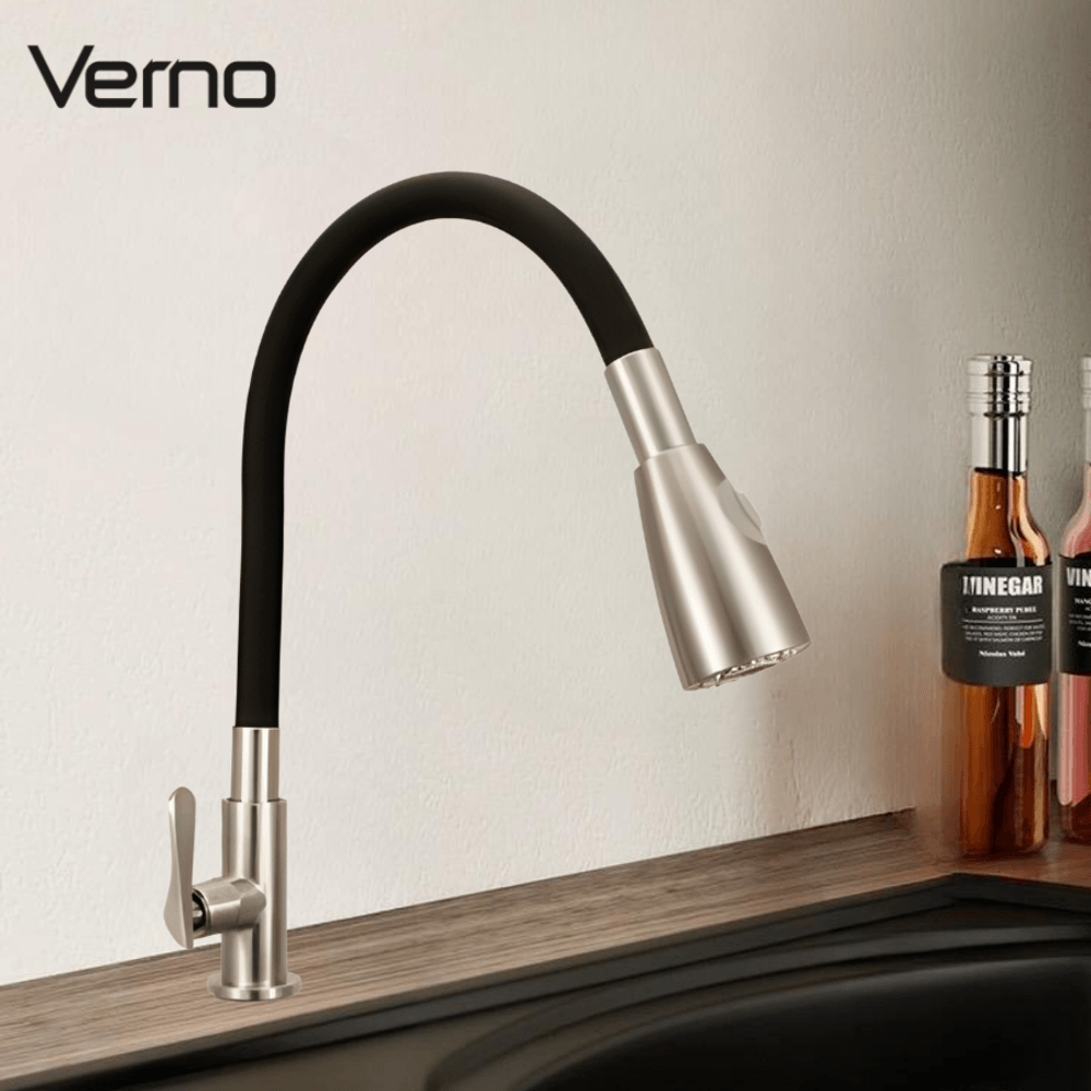 Verno ก๊อกอ่างล้างจานสแตนเลสแบบติดเคาน์เตอร์ ปรับระดับน้ำได้ รุ่น โบวี่ VN-8109