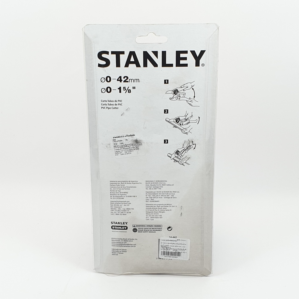 STANLEY กรรไกรตัดท่อ PVC ขนาด 42มม. รุ่น 14-442