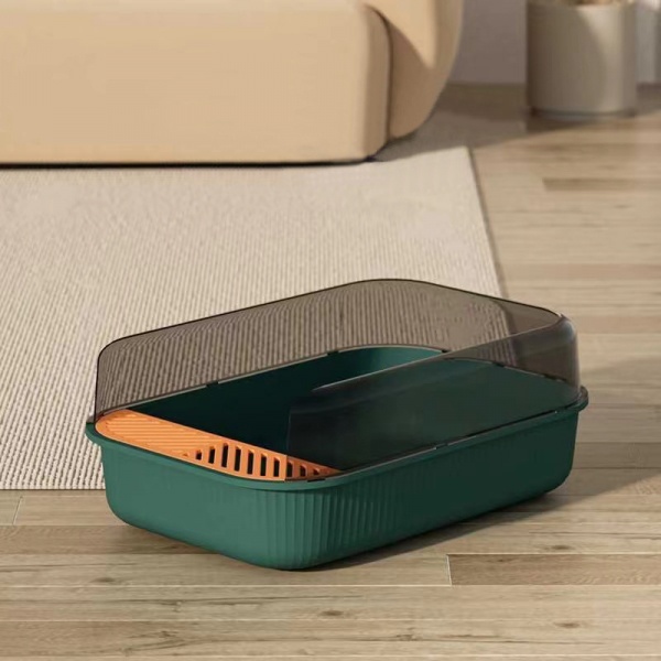 DUDUPETS กะบะทรายแมวพร้อมที่ตักทราย (L) 37x52x19ซม. รุ่น LAMOON