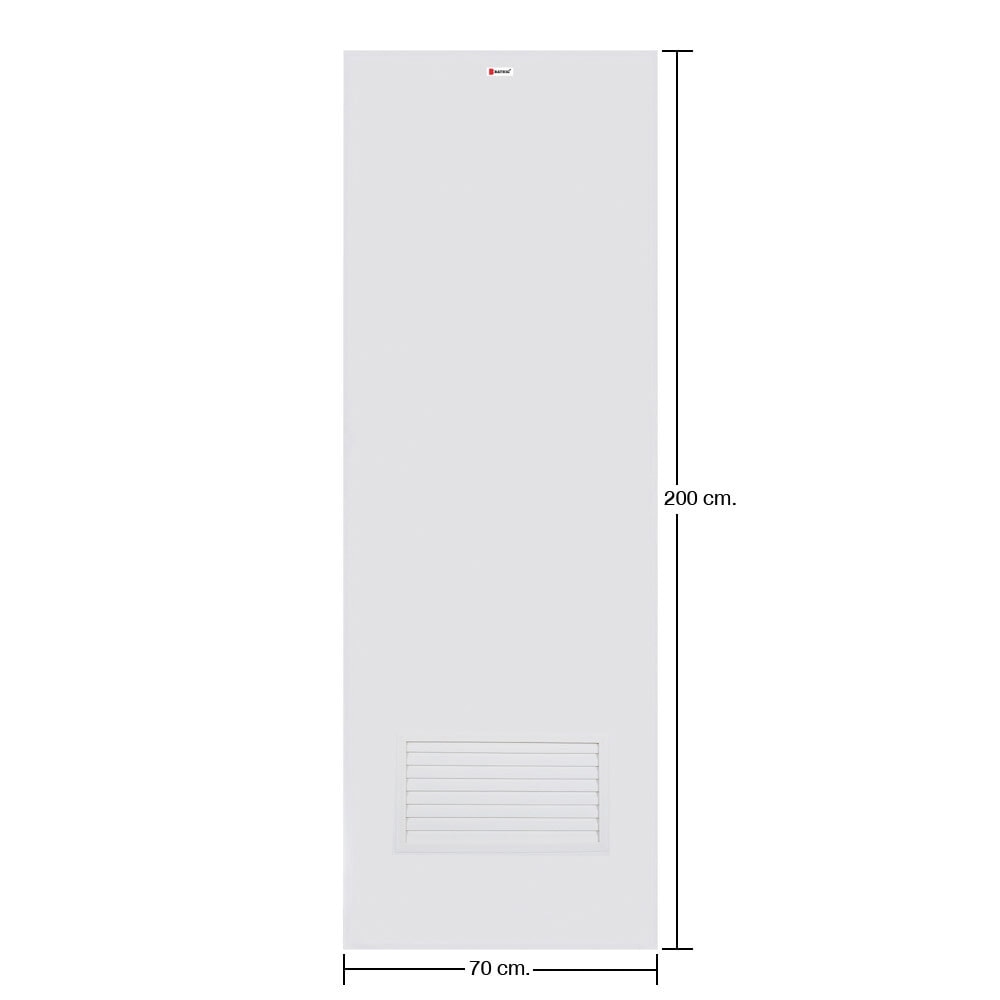 BATHIC ประตูพีวีซี BPC2 70x200 ซม. สีขาว (เจาะรูลูกบิด)
