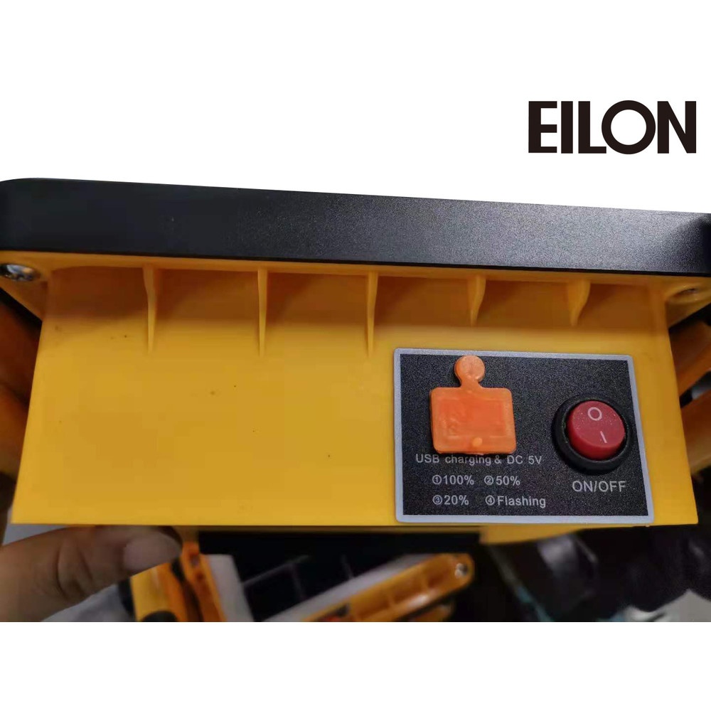 EILON สปอร์ตไลท์โซล่าร์เซลล์แบบพกพา พับได้ 50W รุ่น GY-YTH-TGD-A-50W แสงสีขาว+แฟลช