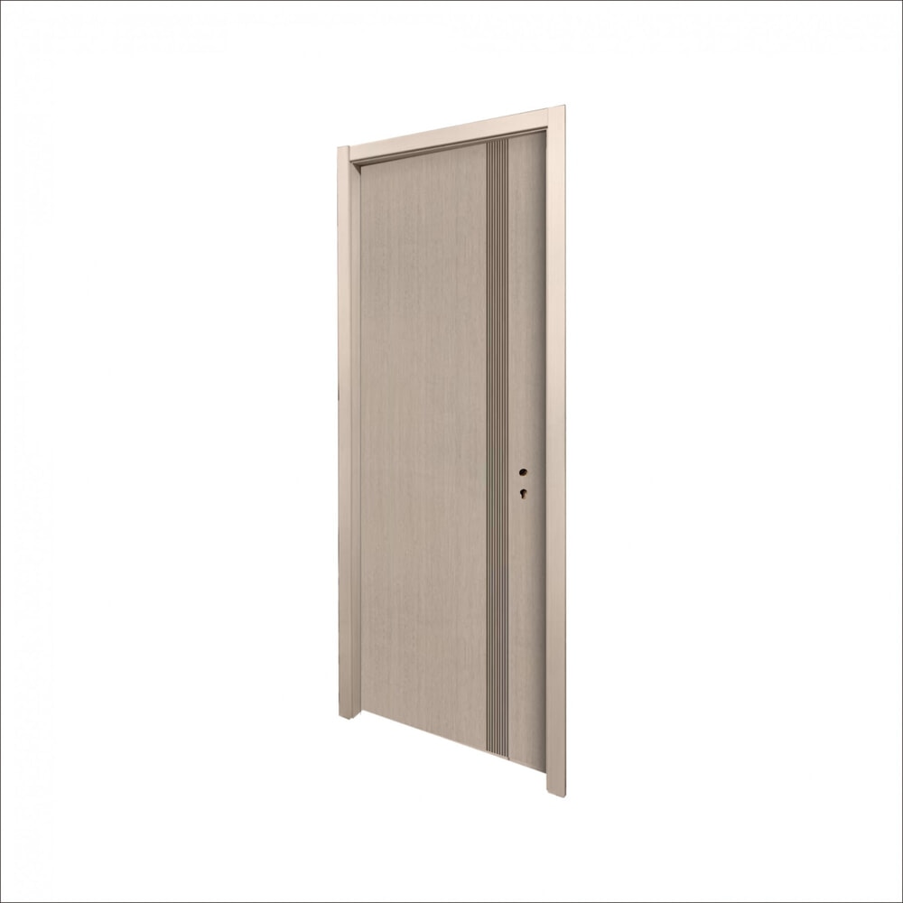 HOLZTUR ชุดประตูปิดผิวเมลามีนพร้อมวงกบ รุ่น GS-SS31 ขนาด 88x216ซม.
