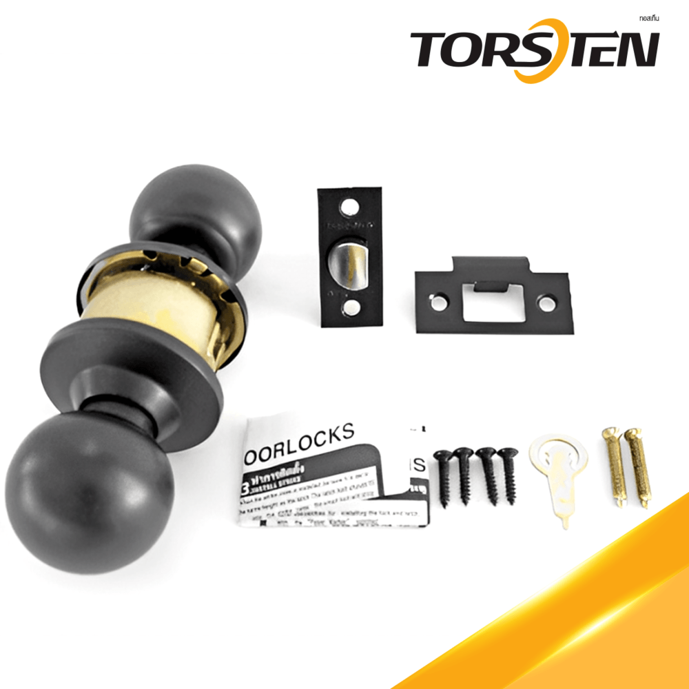 TORSTEN ลูกบิดทางผ่าน สเตนเลส-304 รุ่น TTJ587-K304-MB สีดำ