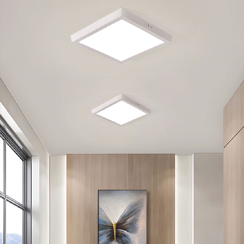 EILON ดาวน์ไลท์ LED แบบลอยหน้าเหลี่ยม 8 นิ้ว 18W รุ่นTP-SDW-SW-18DL แสงเดย์ไลท์ สีขาว