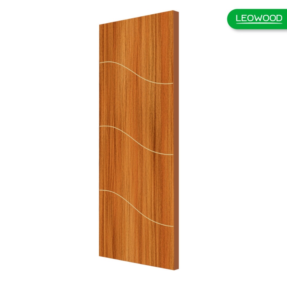 LEOWOOD ประตู DoorX Silver ลาย 2 - Brazilian Teak ขนาด 3.5x80X200 ซม.