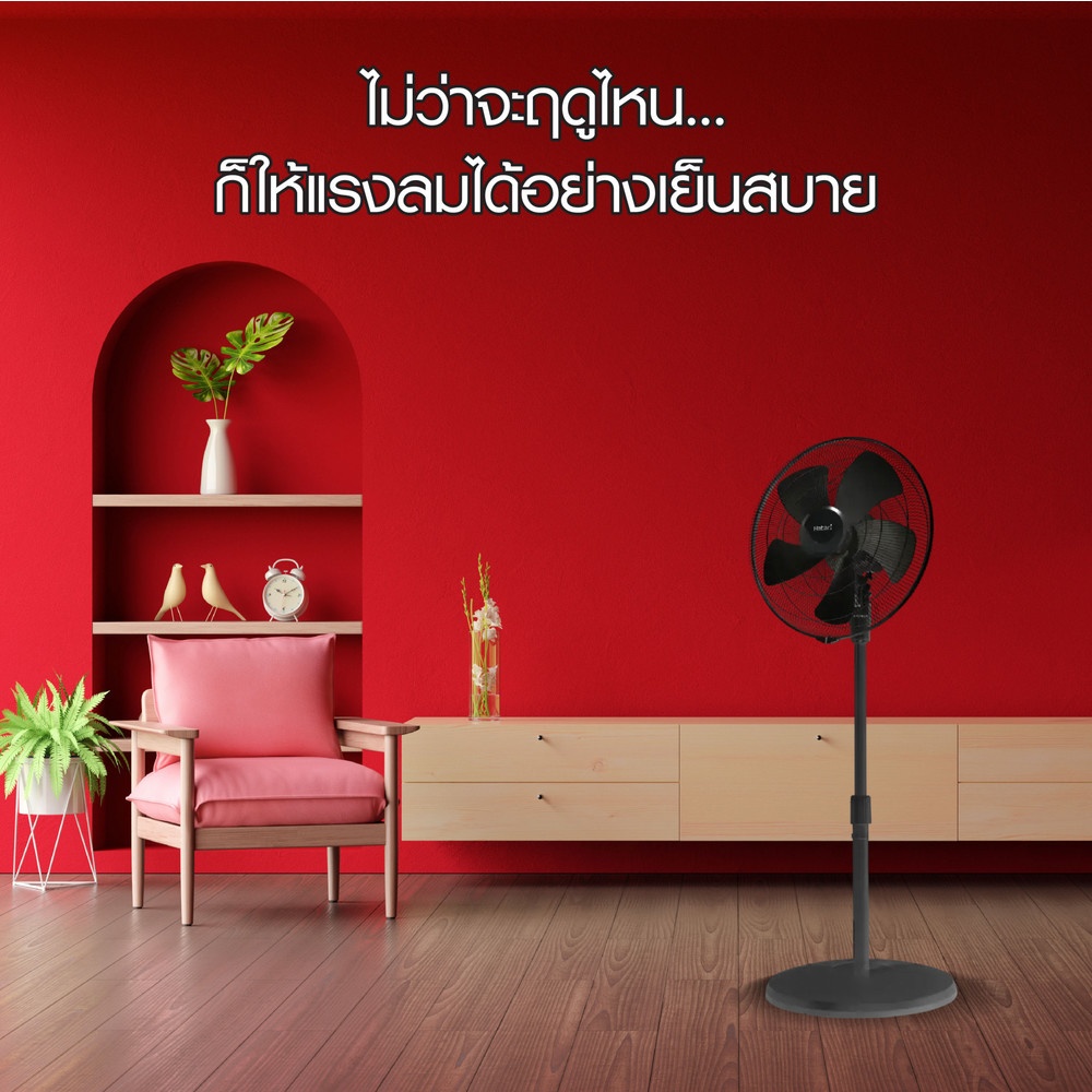 HATARI พัดลมอุตสาหกรรม 22" IP22M1 ดำ