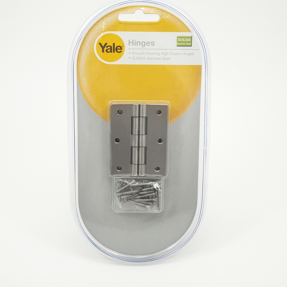 YALE บานพับสเตนเลส 304 ไม่มีแหวน 2.5" แพ็ค 4 รุ่น FH-SL25 สีสเตนเลส