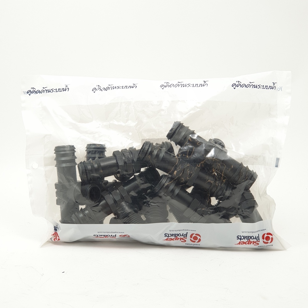 Super Products TM สามทางแปลง เกลียวนอก 25 x 1/2" x 25 (10 ตัว/แพ็ค)