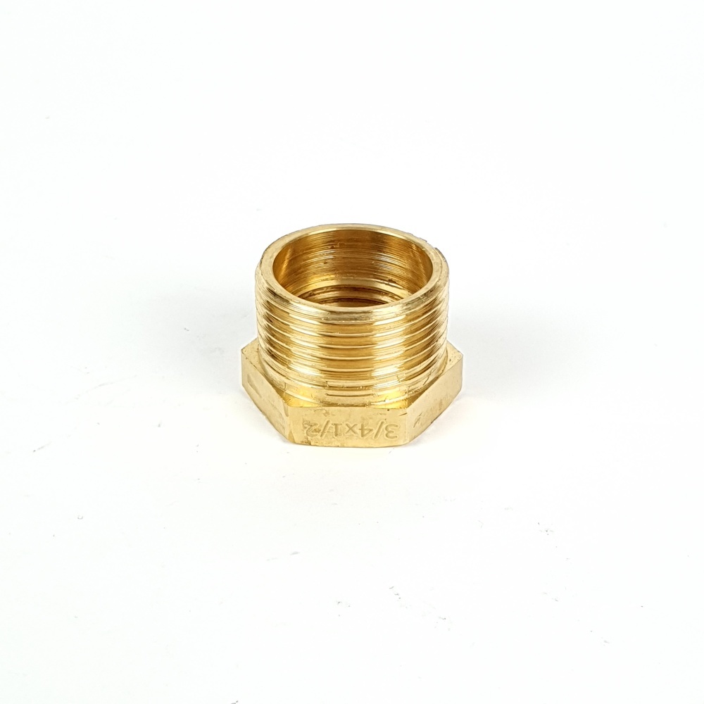 ANA ข้อต่อลดเหลี่ยมทองเหลือง ผผ. 3/4"x1/2"