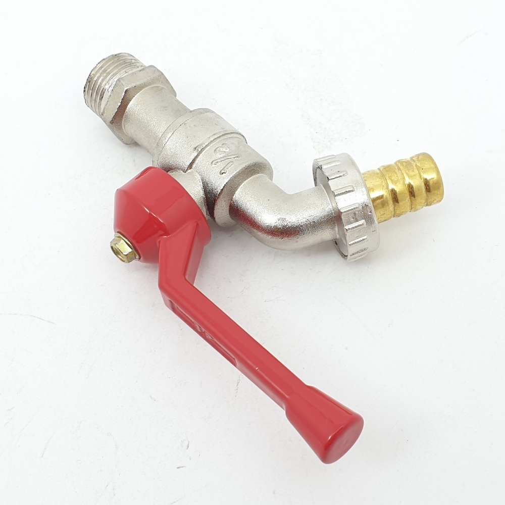 3P ก๊อกบอลสนามด้ามแดง1/2" รุ่น 3P-003