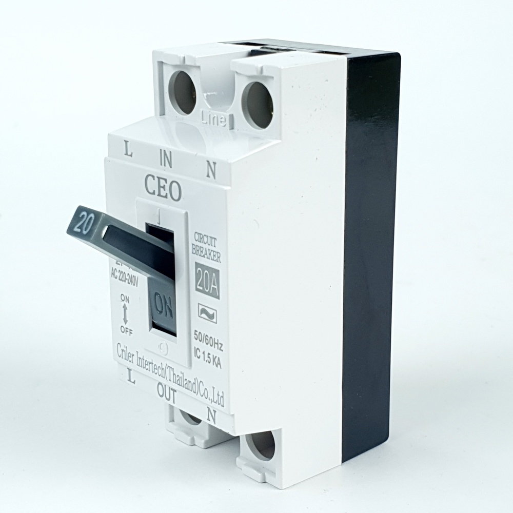 CEO เบรคเกอร์ 2P 20A รุ่น BK-20A สีดำ