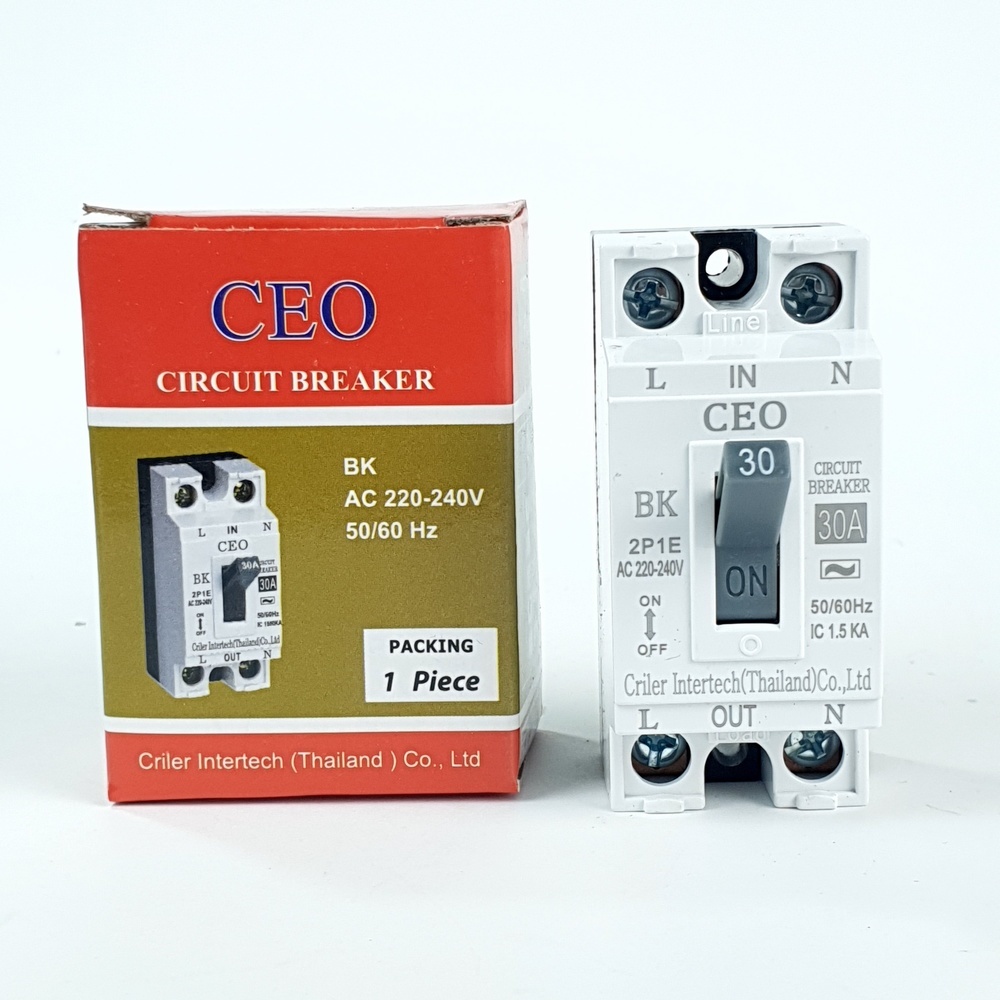 CEO เบรคเกอร์ 2P 30A รุ่น BK-30A สีดำ