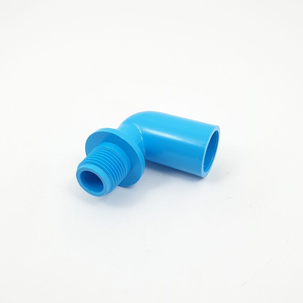 SCG ข้องอ 90 เกลียวนอก หนา 1/2"(18) ชั้น 13.5 สีฟ้า