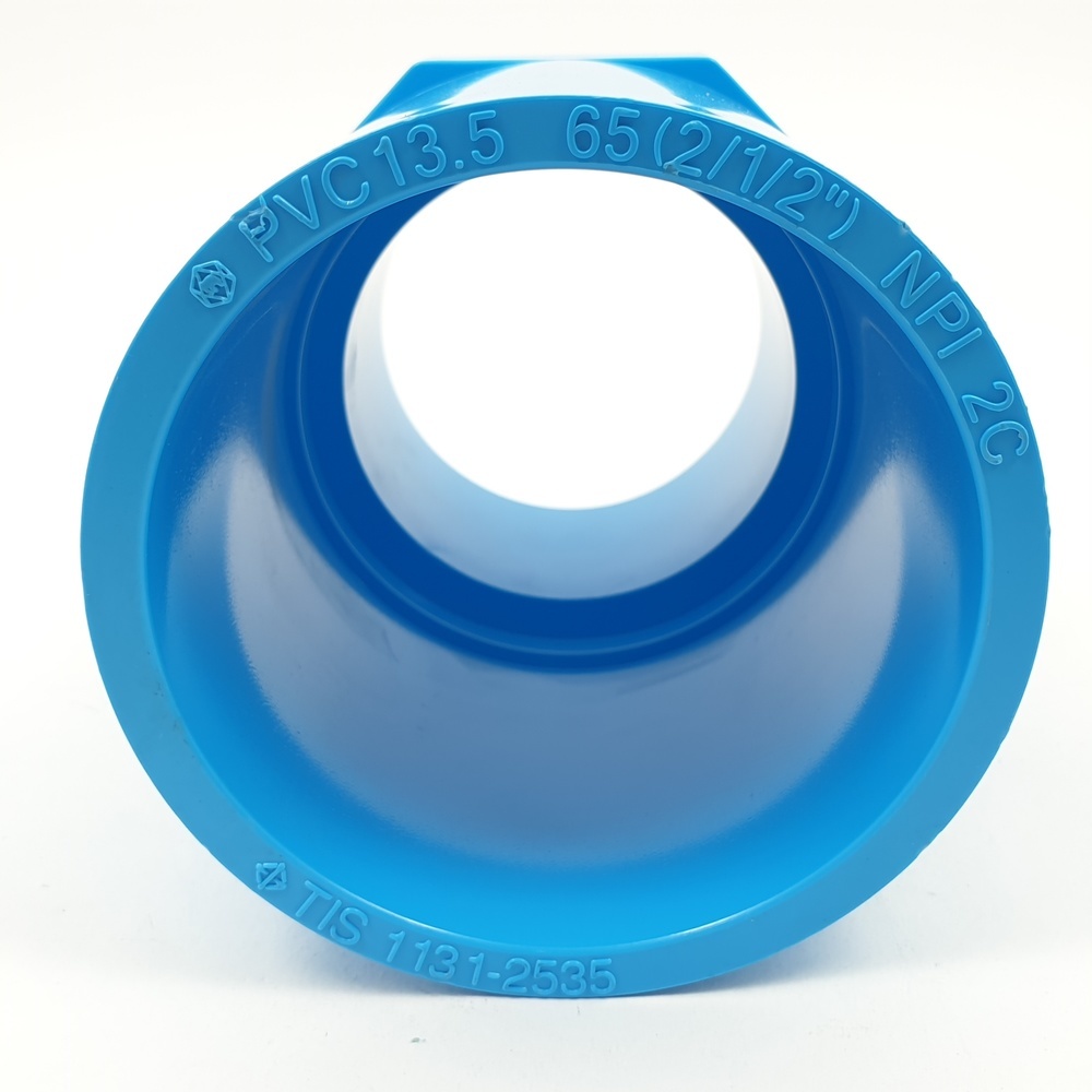 SCG ข้อต่อตรงเกลียวนอก หนา 2 1/2"(65) ชั้น 13.5 สีฟ้า