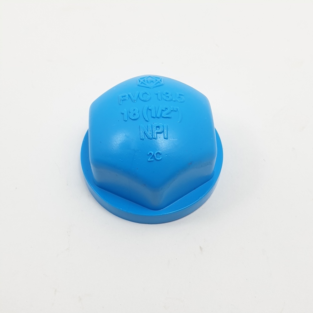 SCG ฝาครอบเกลียวใน หนา 1/2"(18) ชั้น 13.5 สีฟ้า