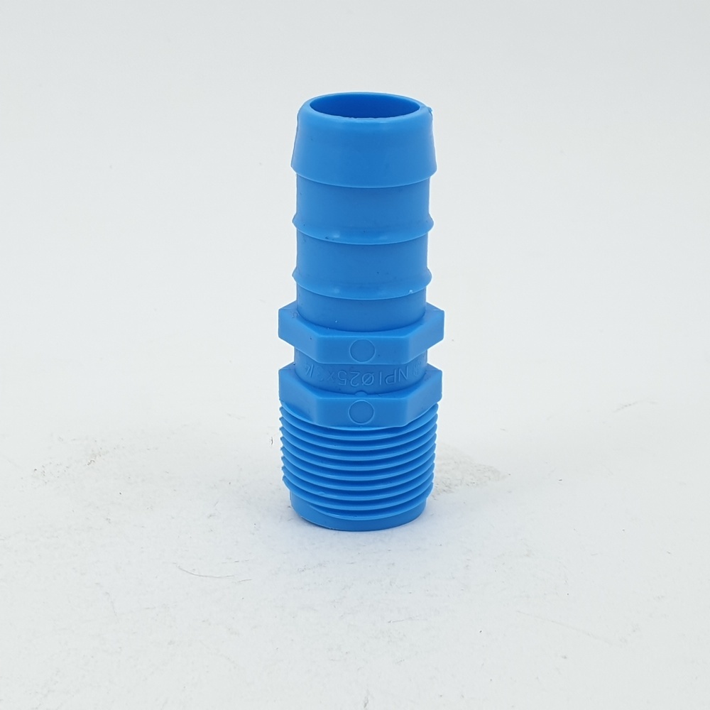 SCG หัวกันไหล เกลียวนอก PVC หนา 1"x3/4" (25x3/4") สีฟ้า