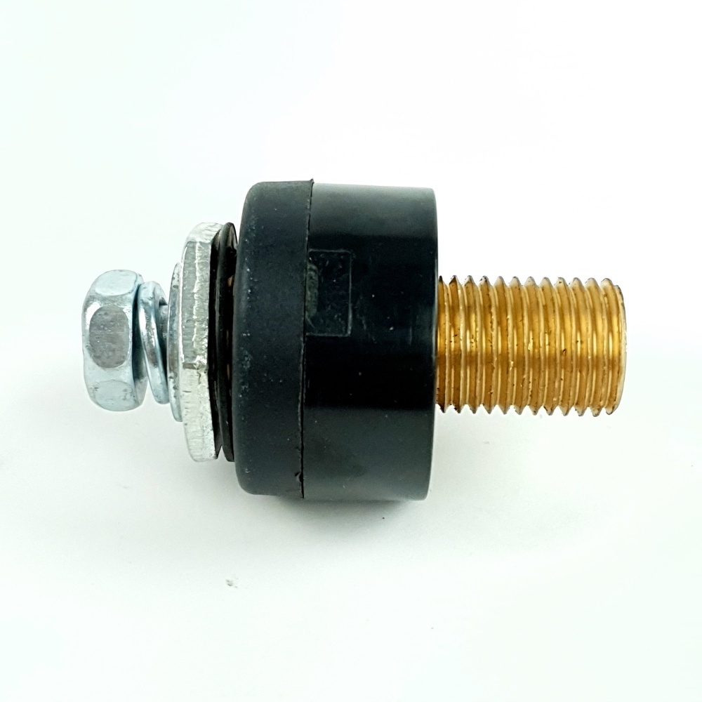 ข้อต่อหน้าตู้ เครื่องเชื่อม MMA 16-25mm. ตัวผู้ แบบสกรู สีดำ LONGWELL