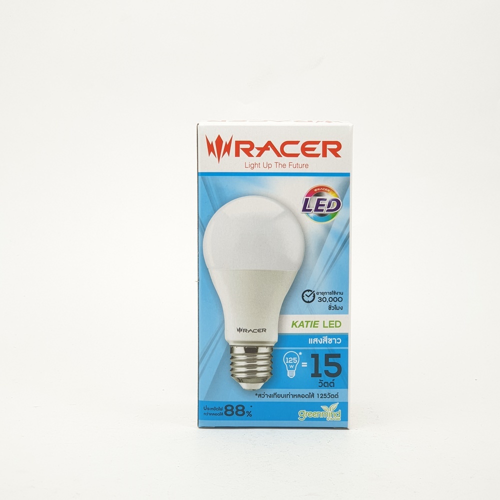 RACER หลอดไฟ LED Bulb E27 15W รุ่น KATIE แสงเดย์ไลท์