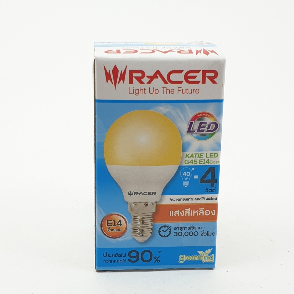 RACER หลอดไฟ LED E14 4W รุ่น KATIE LED G45 แสงวอร์มไลท์