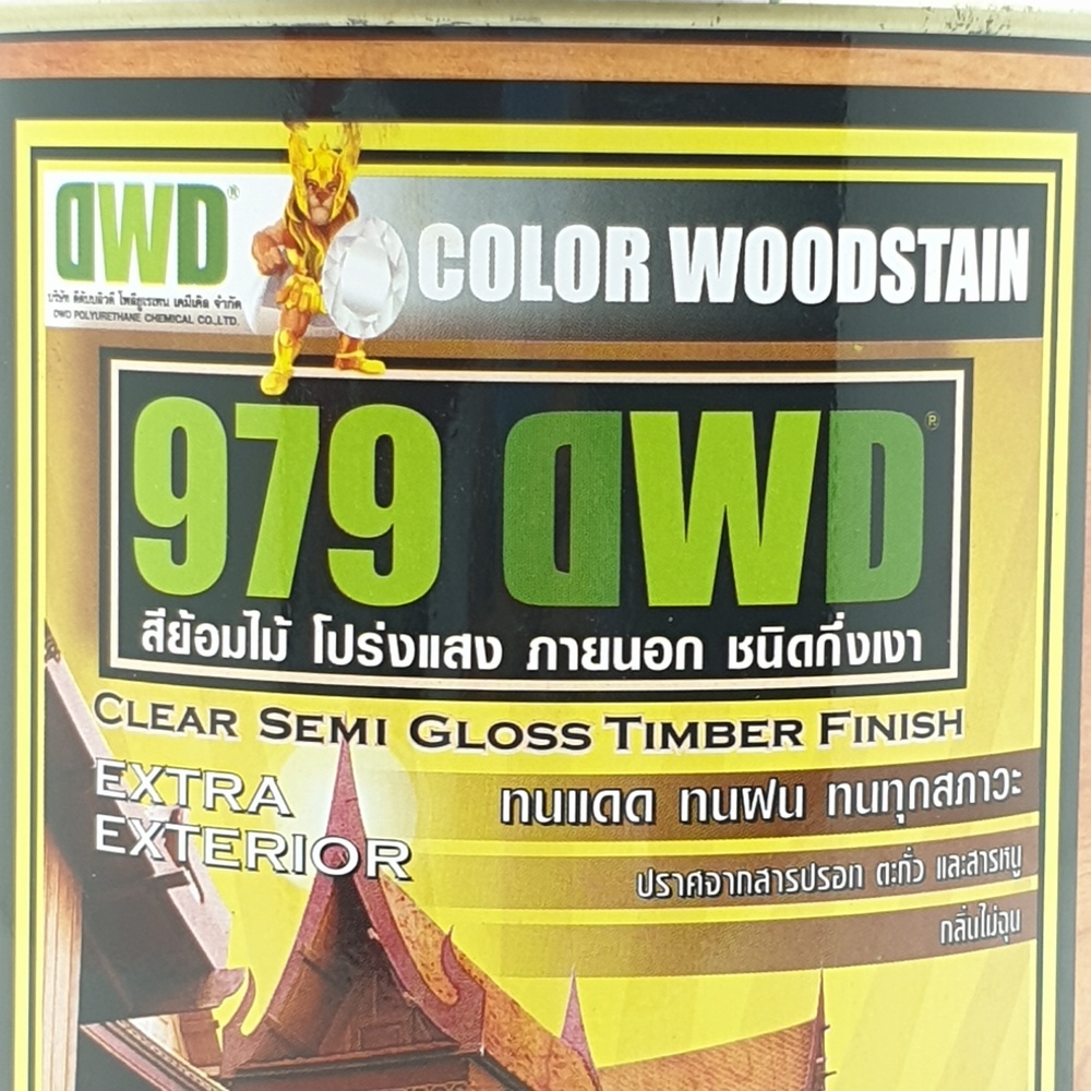 DWD สีย้อมไม้ ชนิดกึ่งเงา 509EX 979DWD 0.946ลิตร สีไม้โอ๊ค