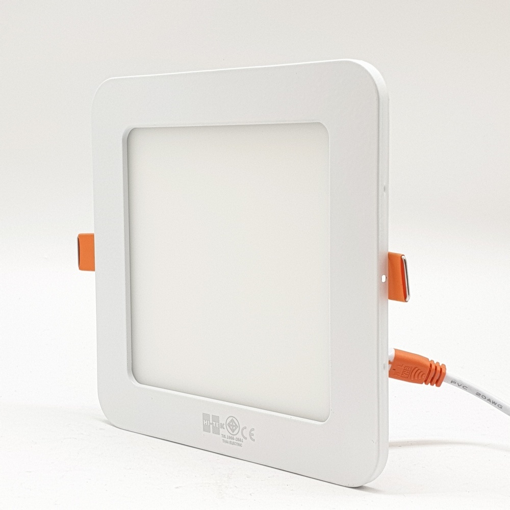 HI-TEK โคมพาเนล LED อีโค่ ทรงสี่เหลี่ยม 5นิ้ว 9W แบบฝังฝ้า รุ่นHFLEPSR09D แสงขาว
