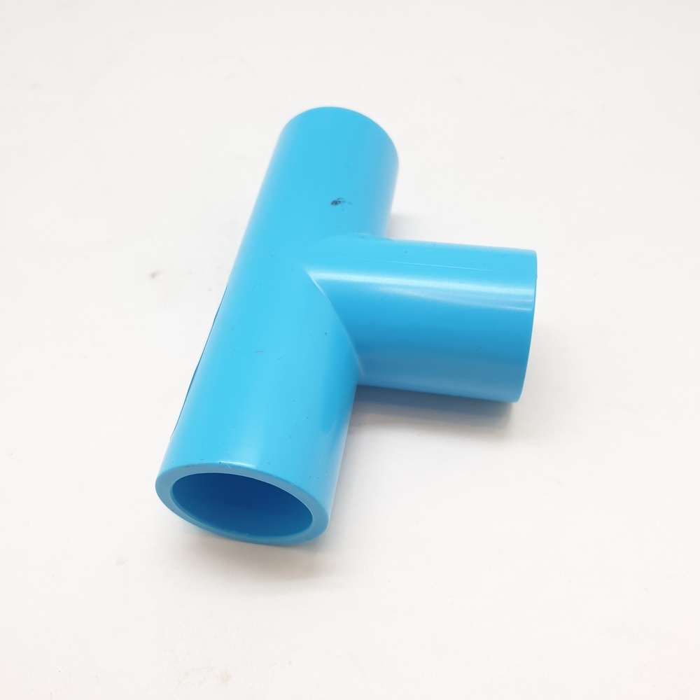 NUMBER ONE ข้อต่อสามทาง 90 หนา 1/2"(18) ชั้น 13.5 สีฟ้า